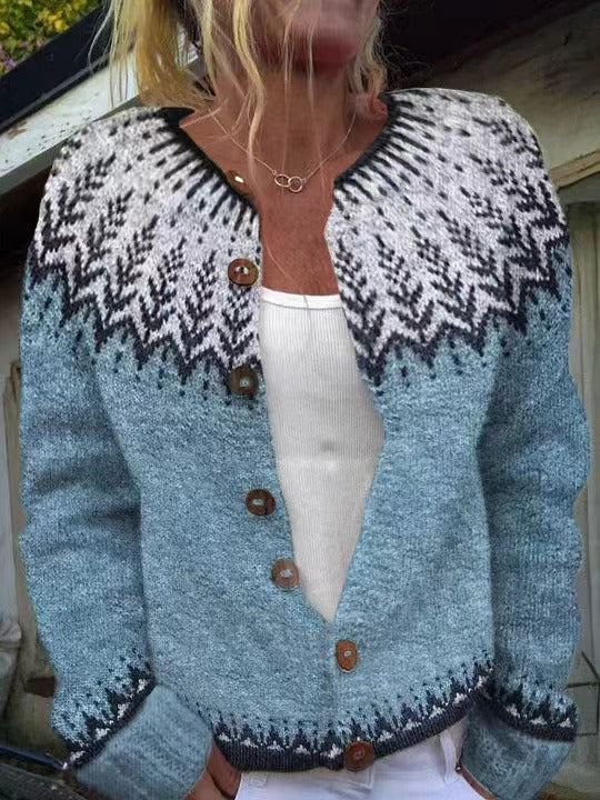 Clara | Isländische Vintage Strickjacke