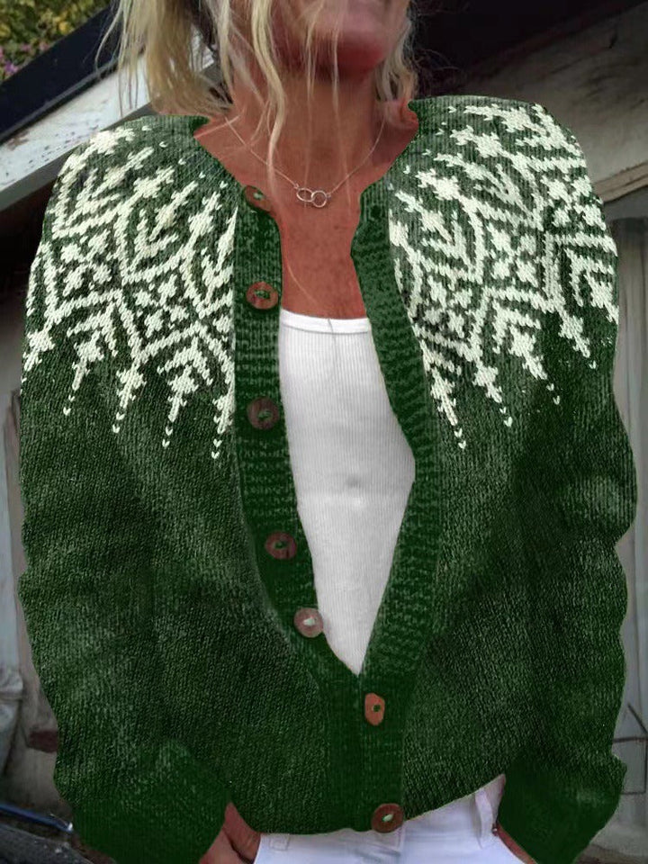 Brienne | Vintage Isländische Strickjacke