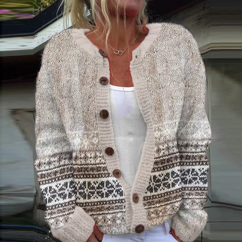 Bailey | Vintage isländische Strickjacke
