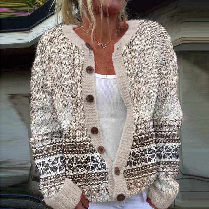 Bailey | Vintage isländische Strickjacke