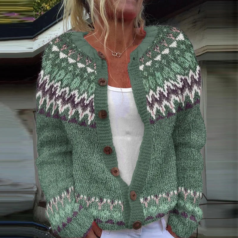 Delilah | Isländische Strickjacke im Vintage-Stil