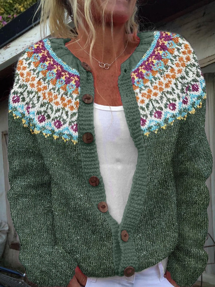 Alice | Isländische Strickjacke im Vintage-Stil