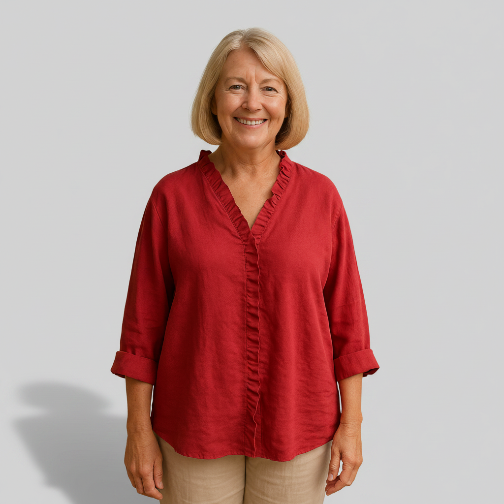 Delphine | Bluse mit weichen Rüschen