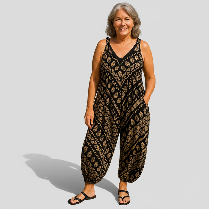 Béatrice | Weiter fließender Jumpsuit
