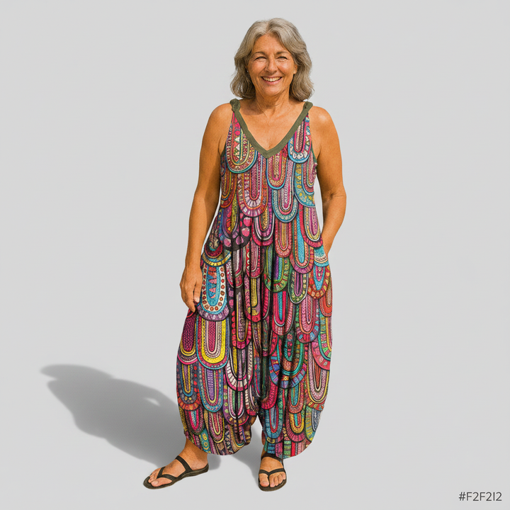 Béatrice | Weiter fließender Jumpsuit
