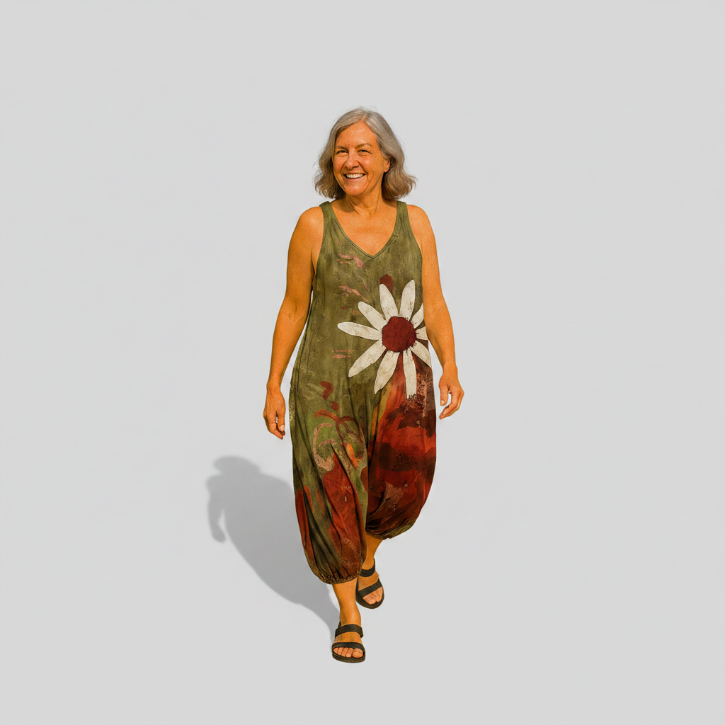 Béatrice | Weiter fließender Jumpsuit