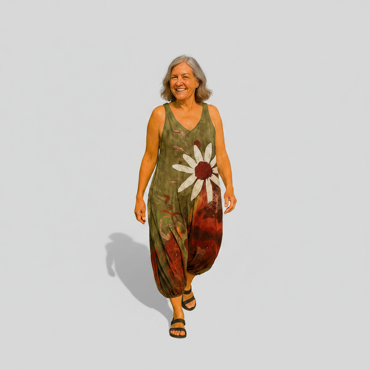 Béatrice | Weiter fließender Jumpsuit