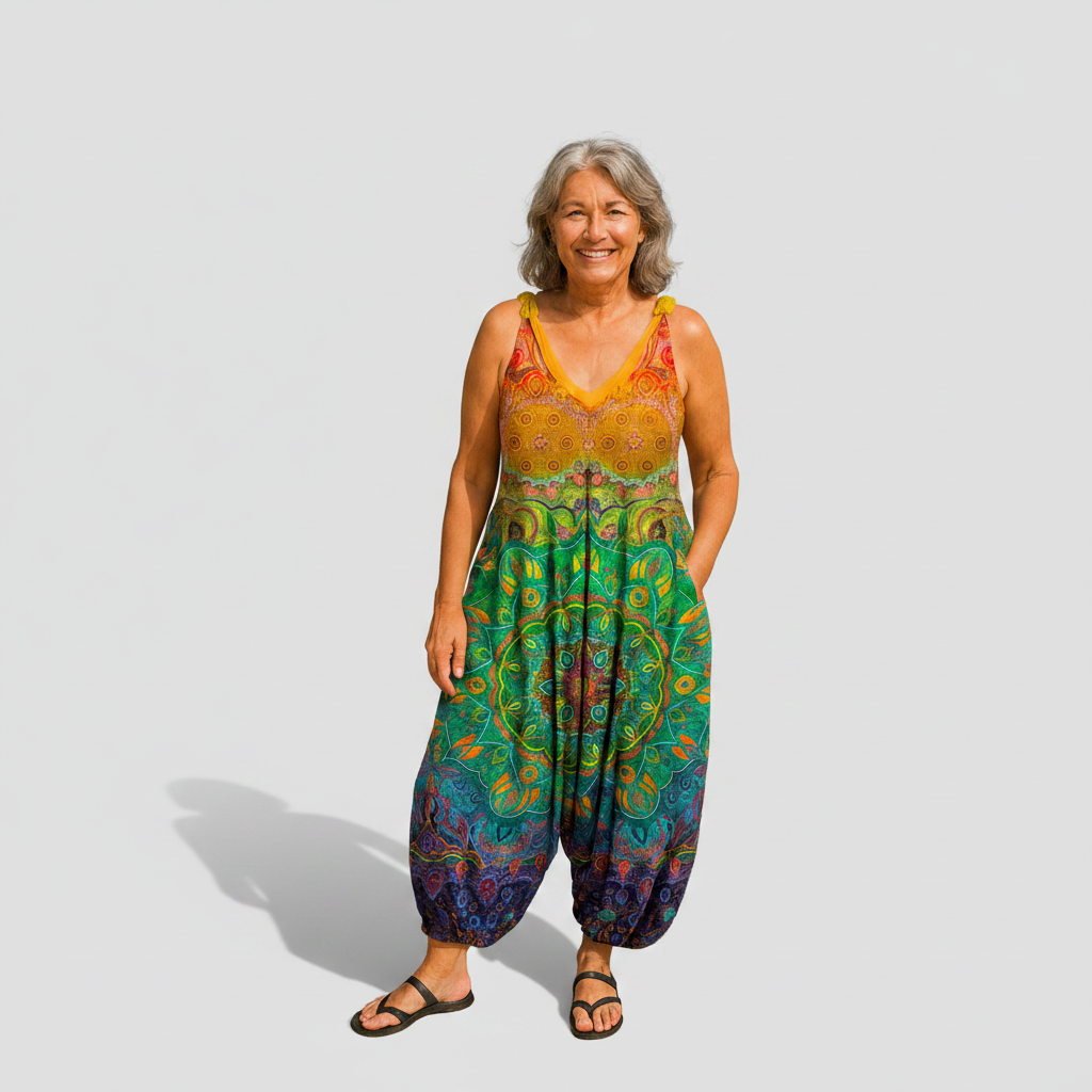 Béatrice | Weiter fließender Jumpsuit