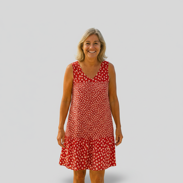 Béatrice | Fließendes Midikleid