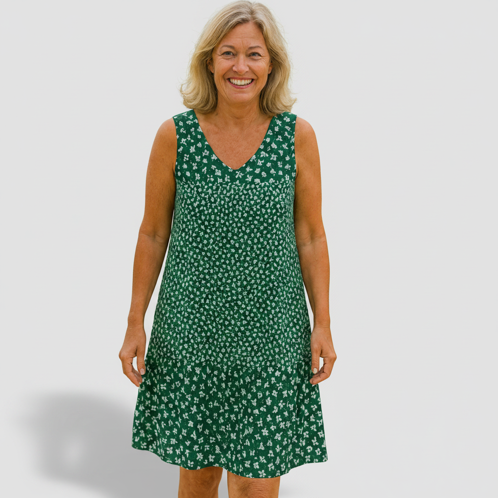 Béatrice | Fließendes Midikleid