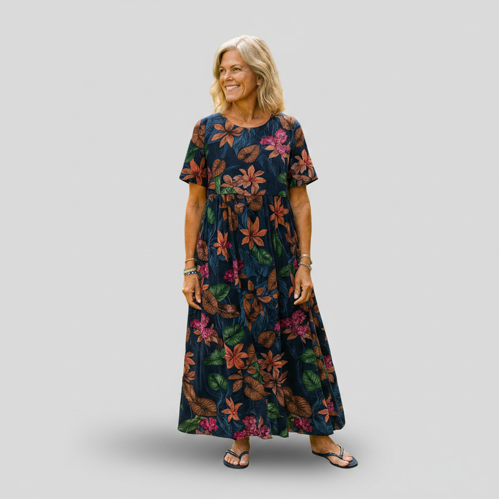 Daphne | Geblümtes Maxikleid