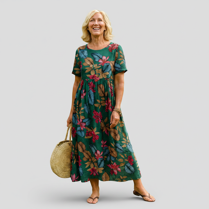 Daphne | Geblümtes Maxikleid