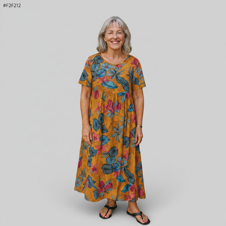 Daphne | Geblümtes Maxikleid