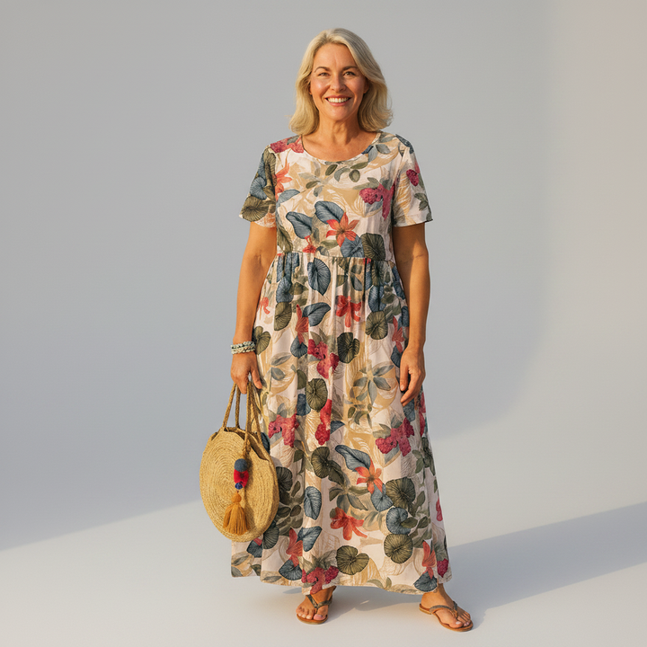 Daphne | Geblümtes Maxikleid