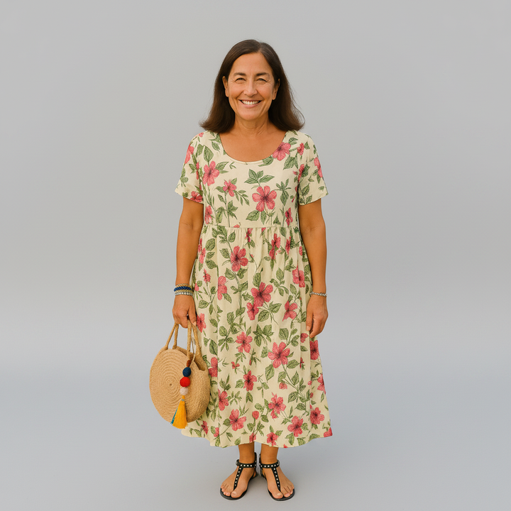 Adelaide | Geblümtes Maxikleid