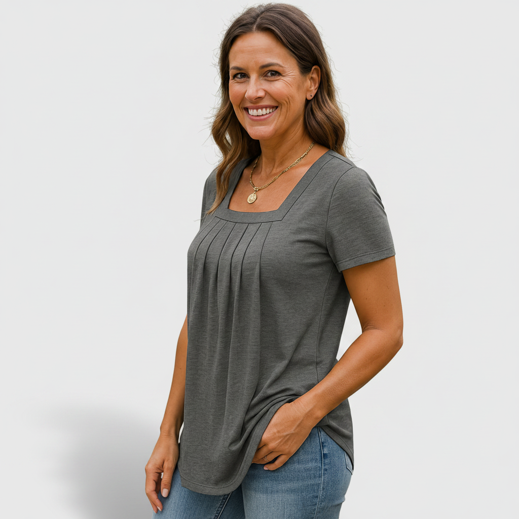 Béatrice | Plissiertes Komfort-Top