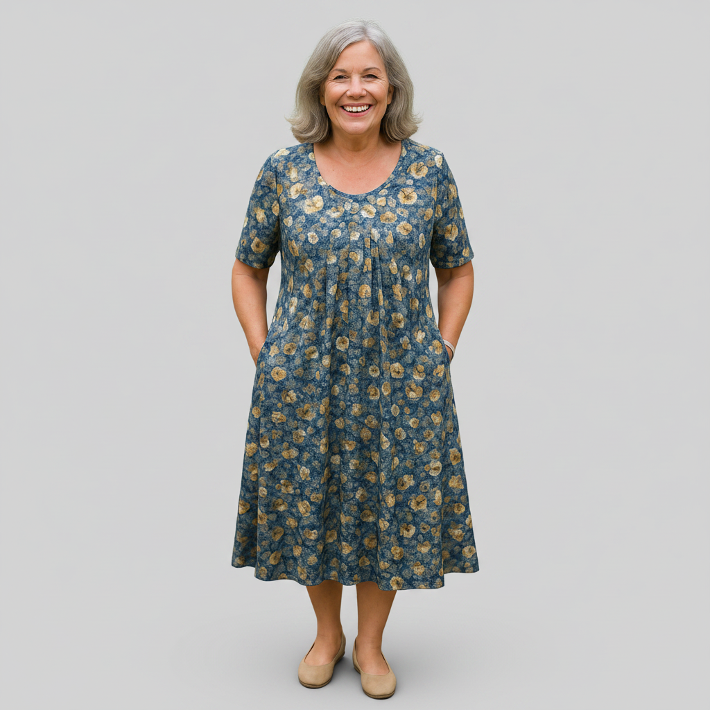 Adelaide | Fließendes Midikleid