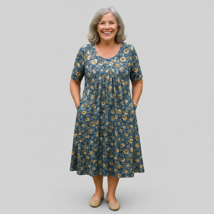 Adelaide | Fließendes Midikleid