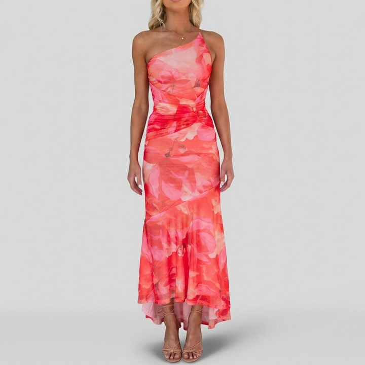 Blanche | Plissiertes Schulterkleid