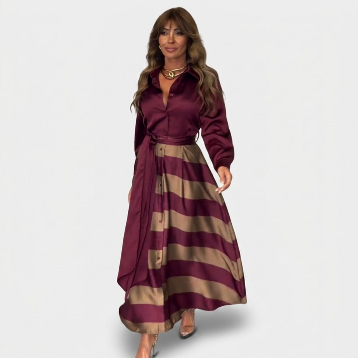 Juniper | Gestreiftes Maxikleid