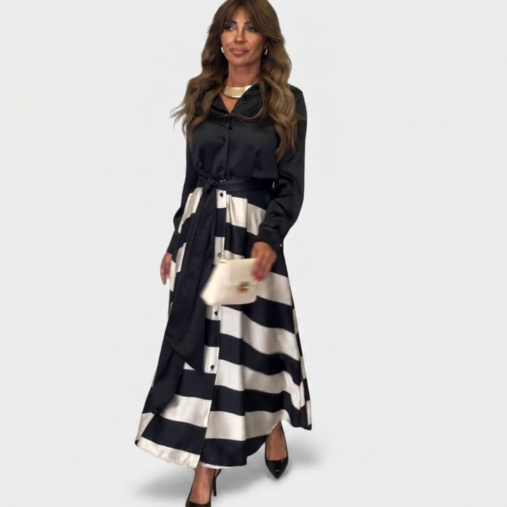 Juniper | Gestreiftes Maxikleid