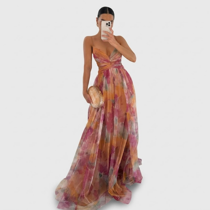 Delphine | Drapiertes Abendkleid