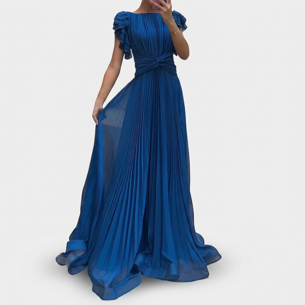 Delphine | Plissiertes Abendkleid