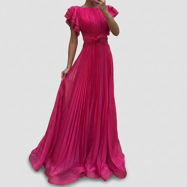 Delphine | Plissiertes Abendkleid