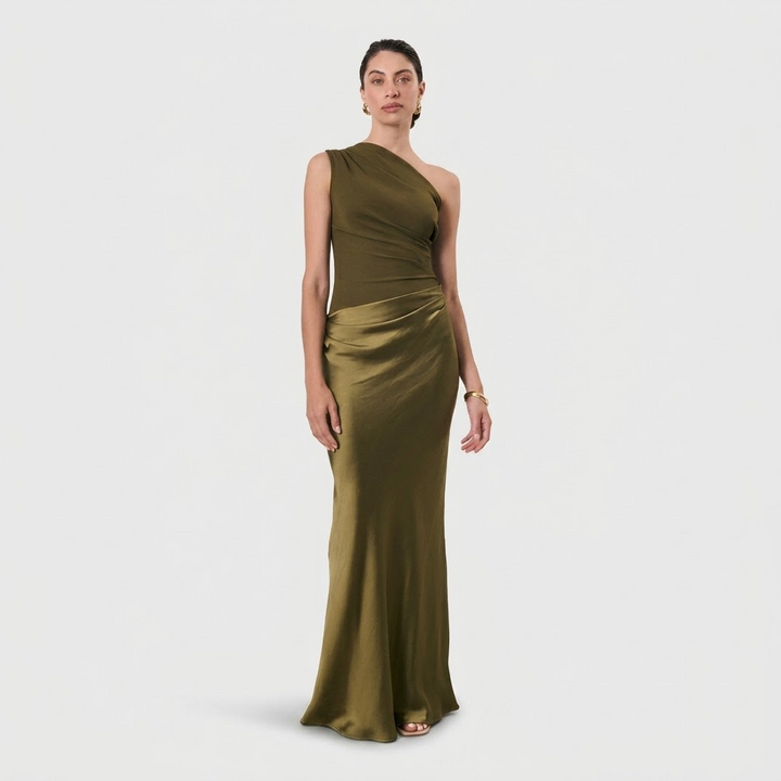 Maëlys | Satin-Maxikleid