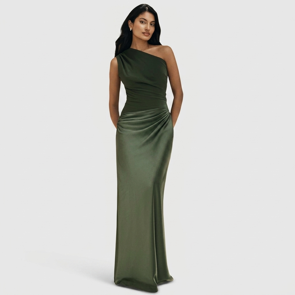 Maëlys | Satin-Maxikleid