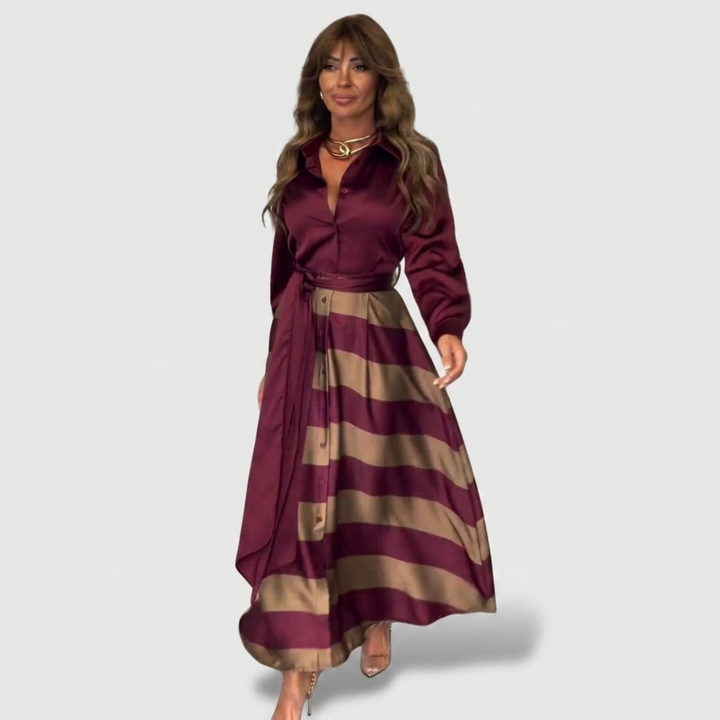 Blanche | Gestreiftes Maxikleid