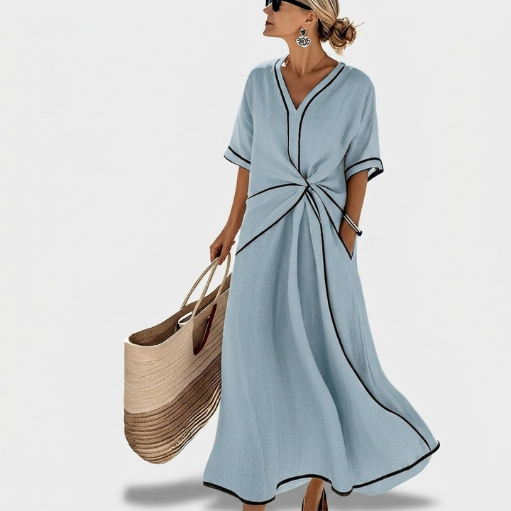Penelope | Maxikleid in fließender Optik