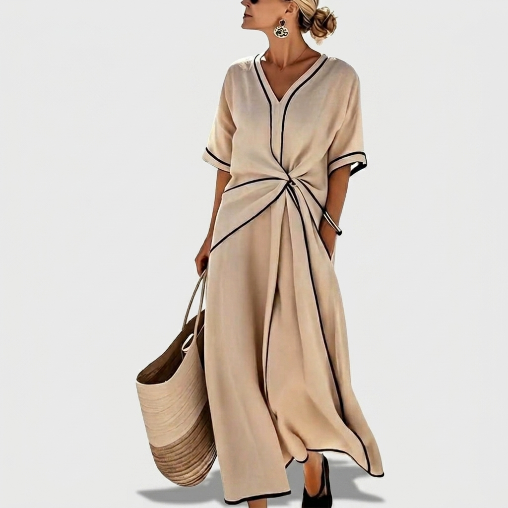 Penelope | Maxikleid in fließender Optik
