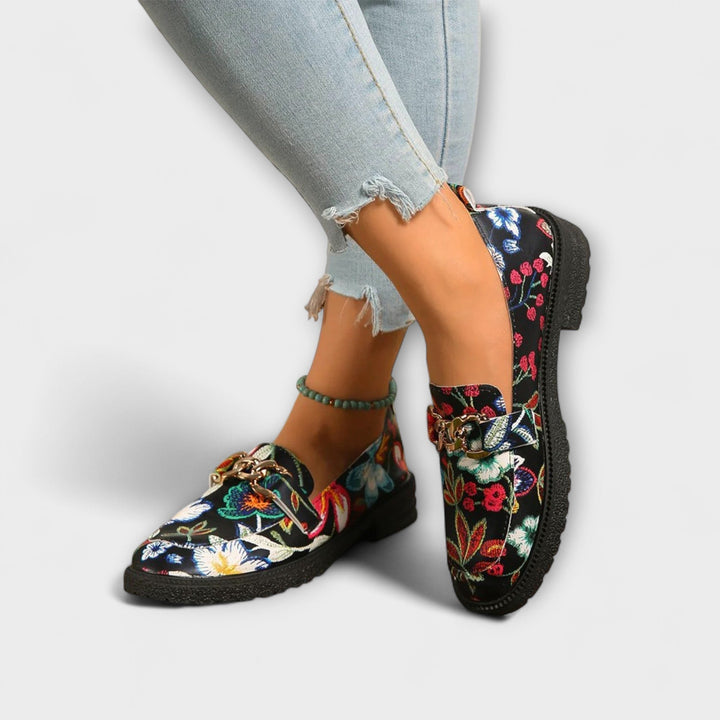 Alison – Bunte geblümte Slipper