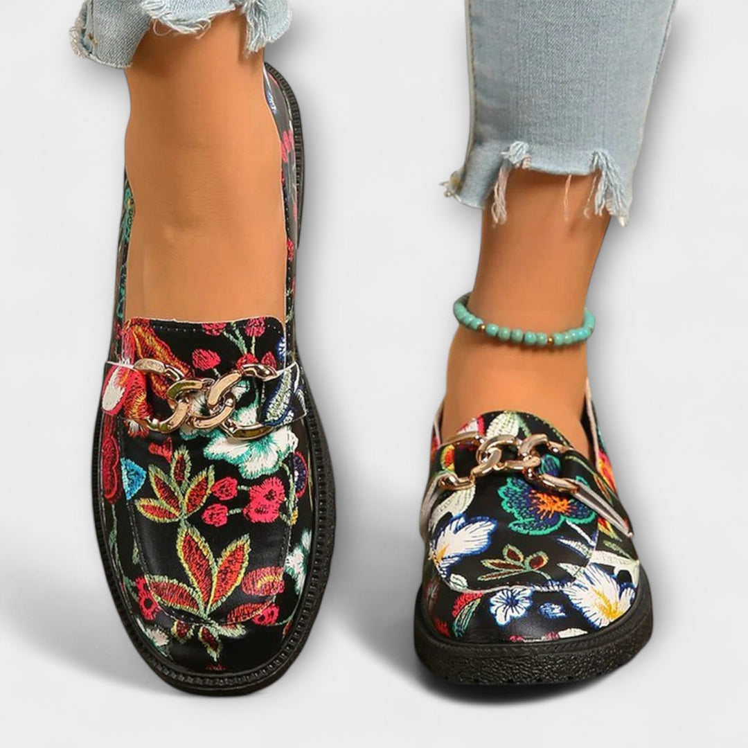 Alison – Bunte geblümte Slipper