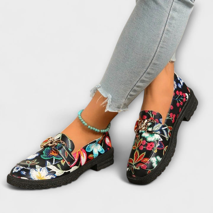 Alison – Bunte geblümte Slipper