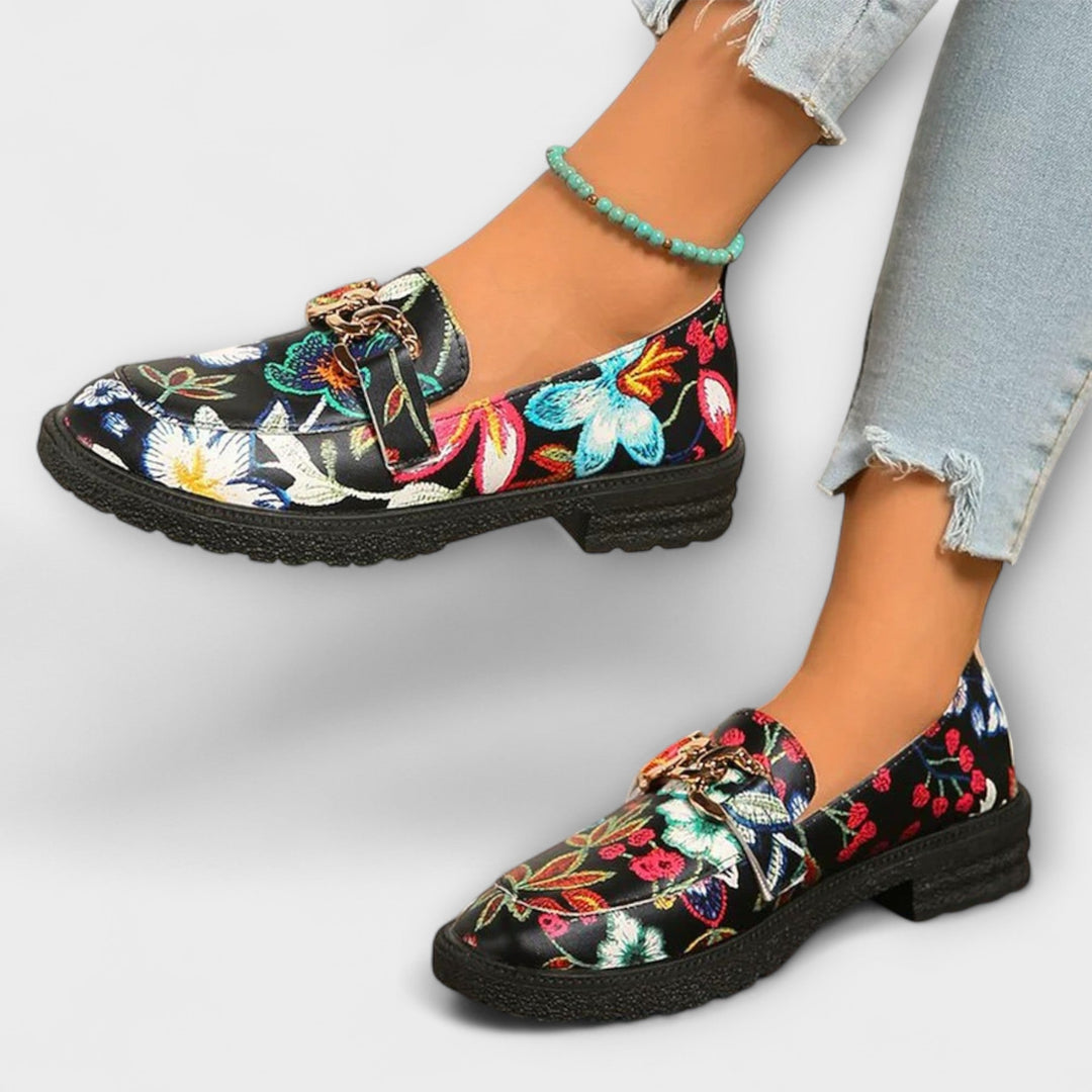 Alison – Bunte geblümte Slipper