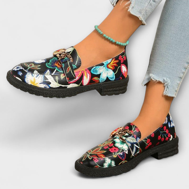 Alison – Bunte geblümte Slipper