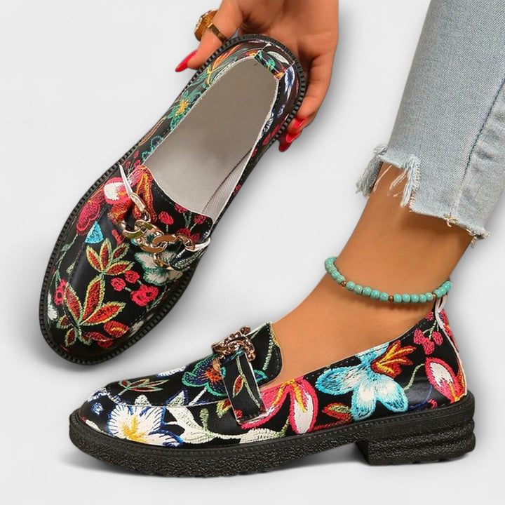Alison – Bunte geblümte Slipper