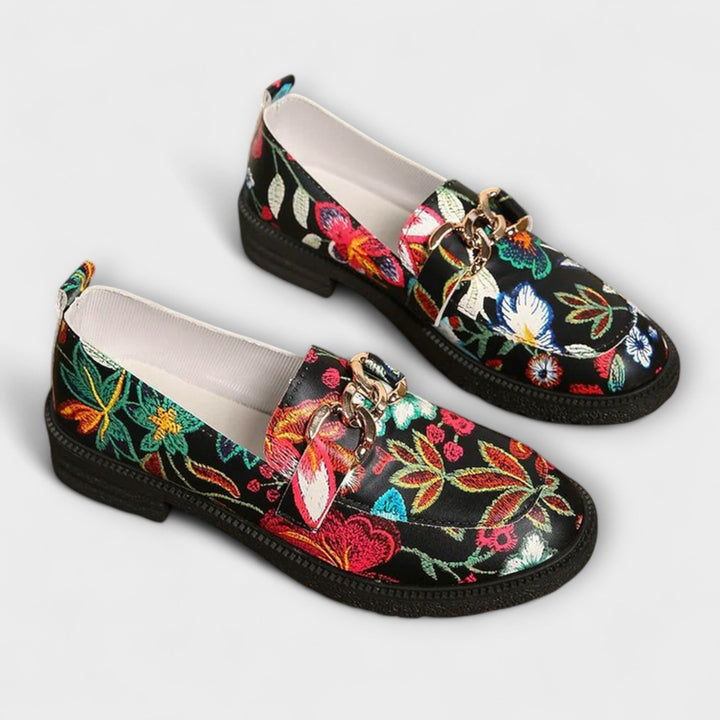 Alison – Bunte geblümte Slipper