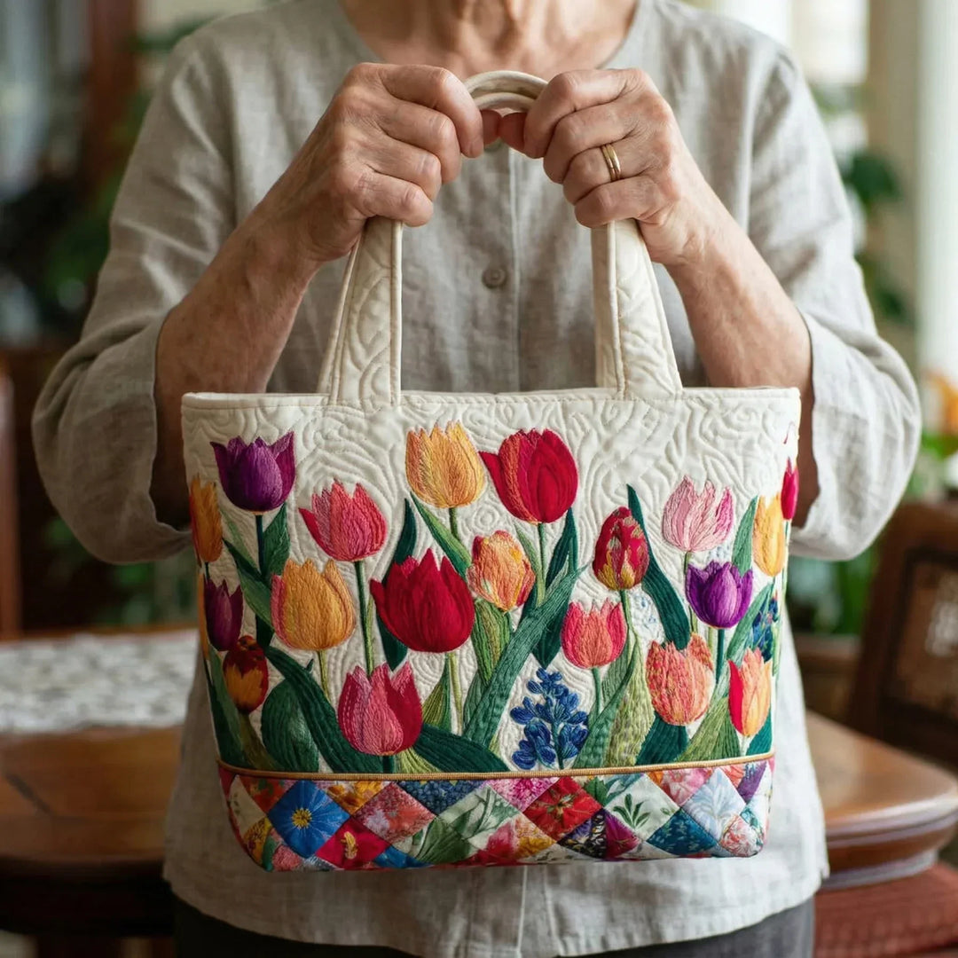 Handgemachte Tasche | Tulpengarten