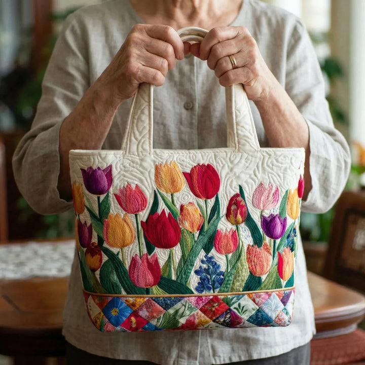 Handgemachte Tasche | Tulpengarten