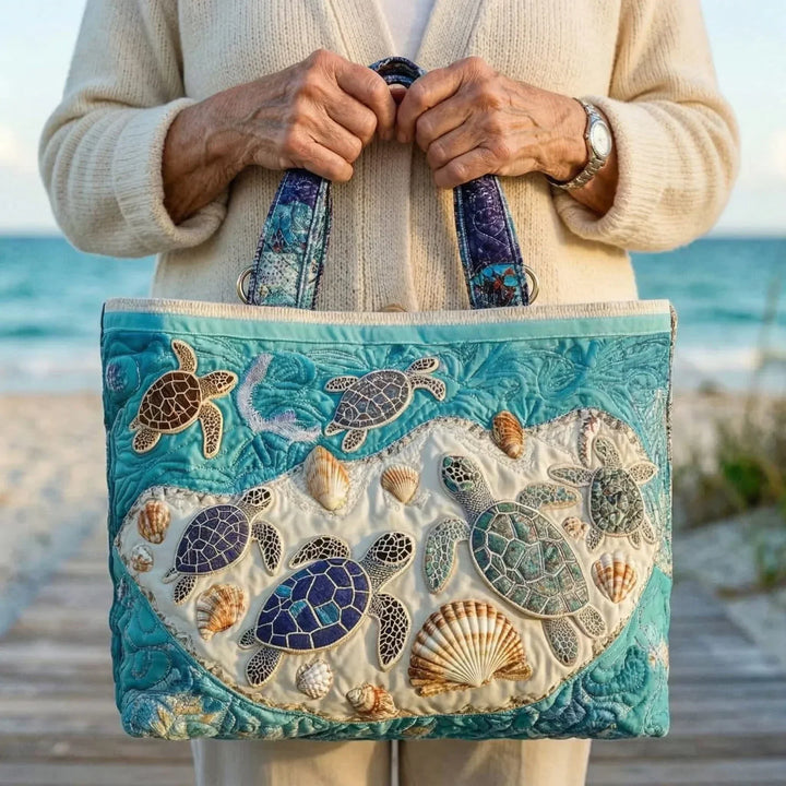 Handgemachte Tasche | Liebe zu Schildkröten
