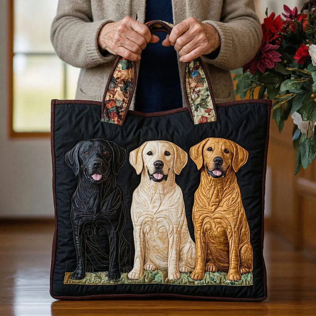 Handgemachte Tasche | Drei Labradore