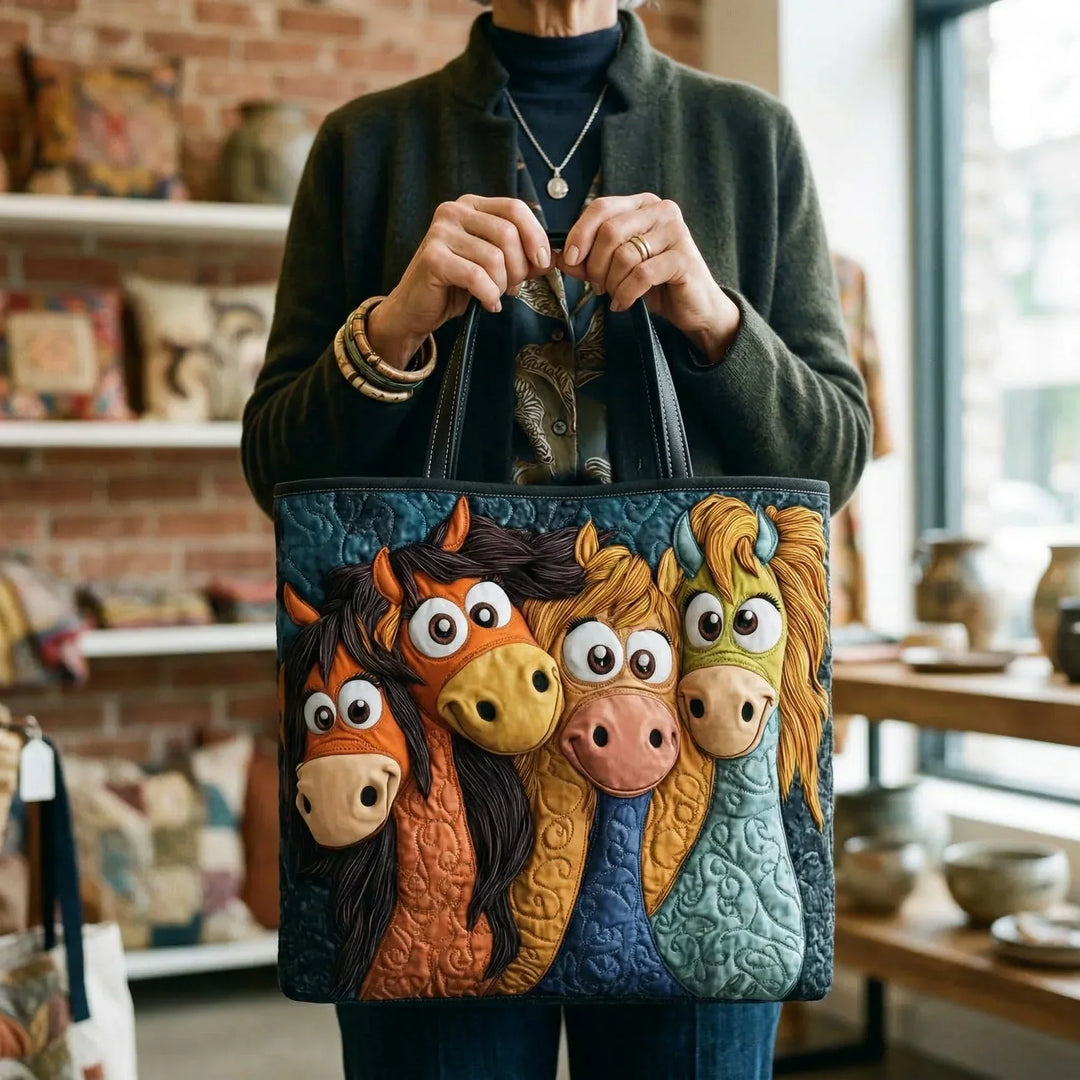 Handgemachte Tasche | Verspielte Ponys