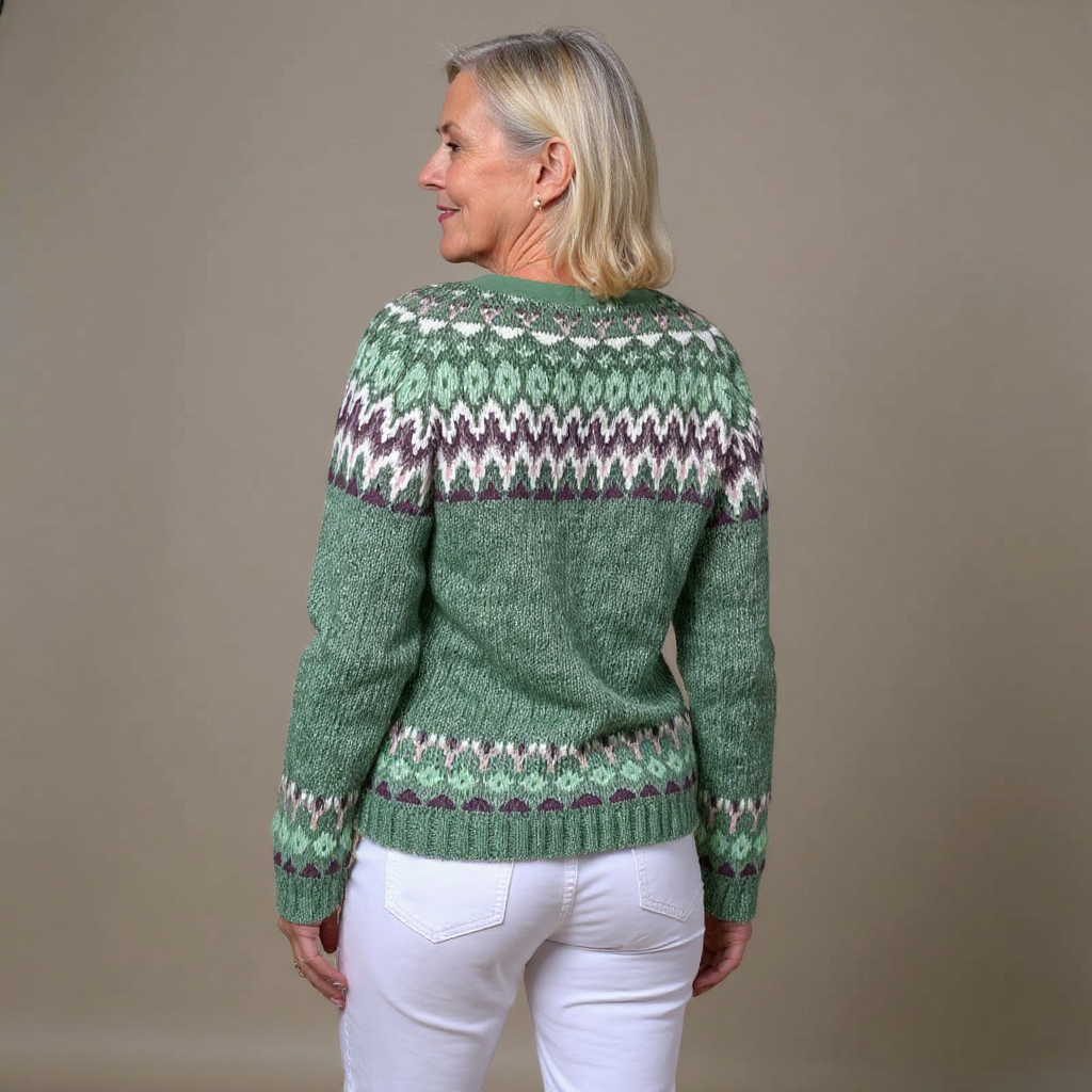 Delilah | Isländische Strickjacke im Vintage-Stil