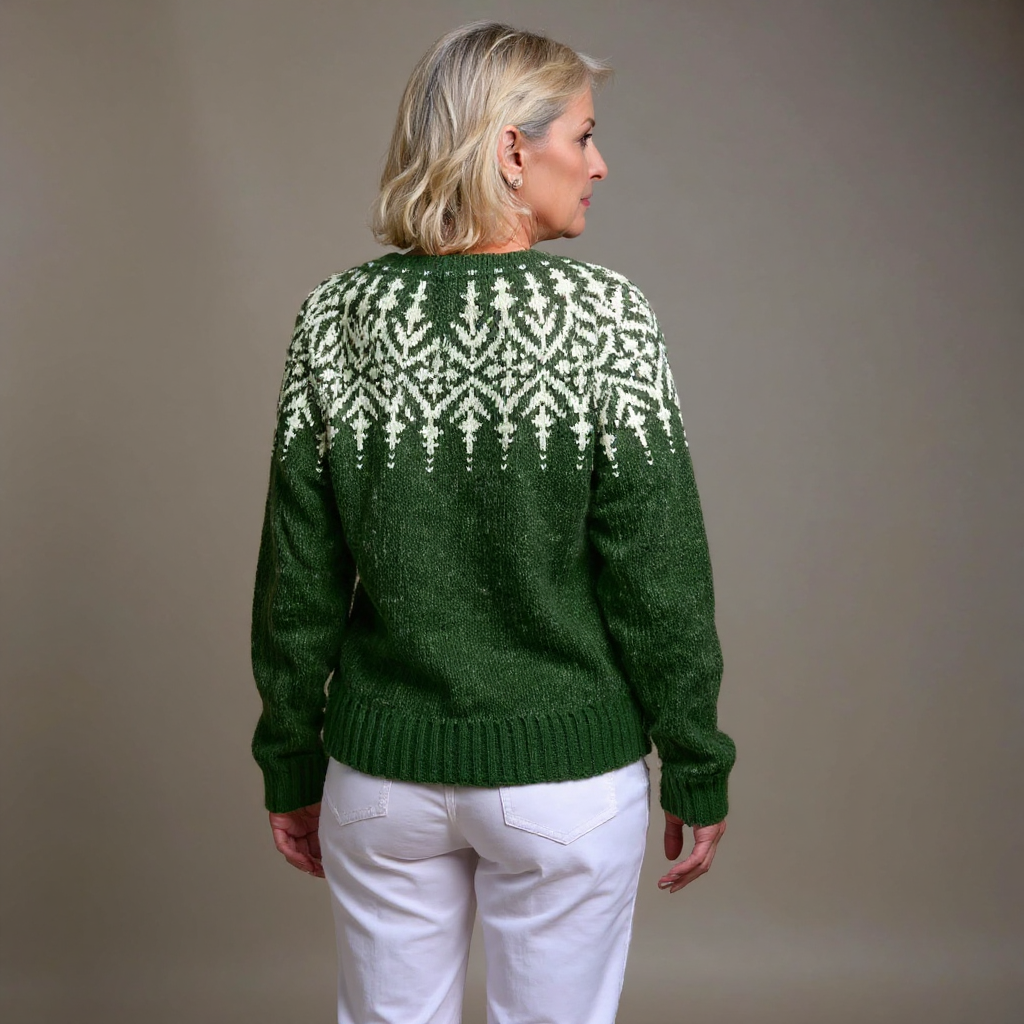 Brienne | Vintage Isländische Strickjacke