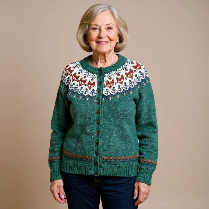 Carolina | Vintage-Cardigan im Island-Stil