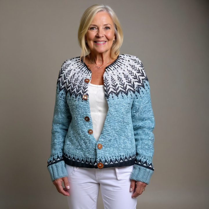 Clara | Isländische Vintage Strickjacke