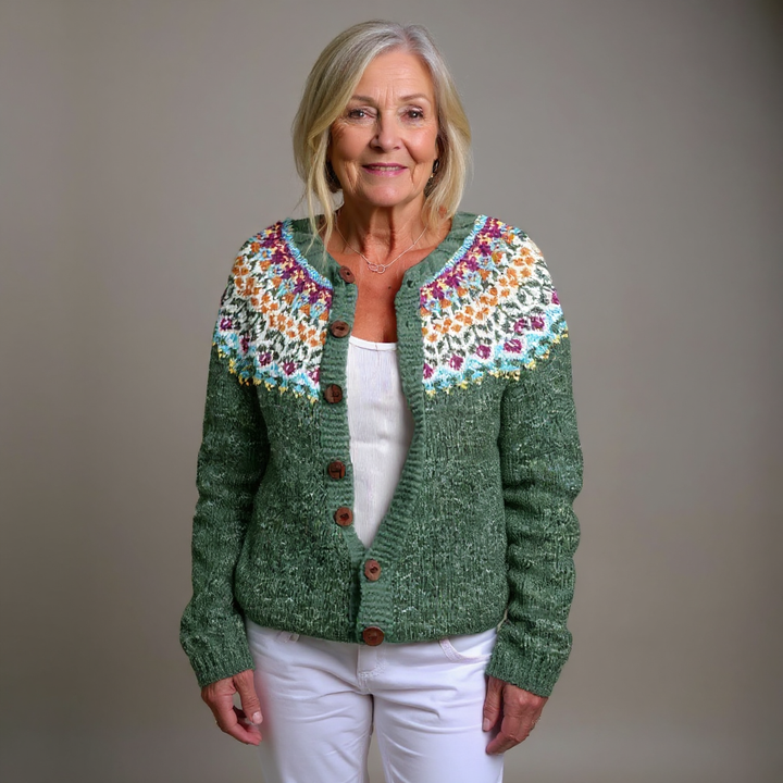 Alice | Isländische Strickjacke im Vintage-Stil